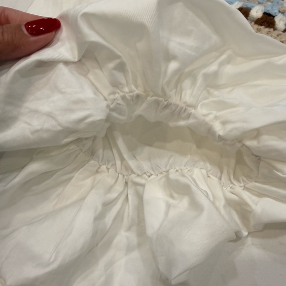 NWT - En Saison Evie Crochet Overlay Puff Sleeve A-Line Mini Dress - Medium - Picture 5 of 10